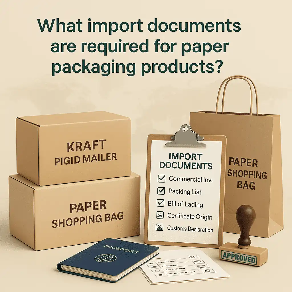 What import documents are required for paper packaging products?